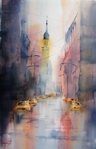 La guglia della città nebbiosa da Giorgio Gosti