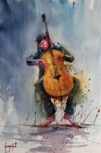 Violoncellista appassionato da Giorgio Gosti