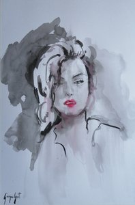 Sguardo a labbra rosse da Giorgio Gosti