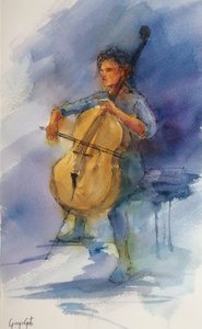 Una serena esecuzione al violoncello da Giorgio Gosti