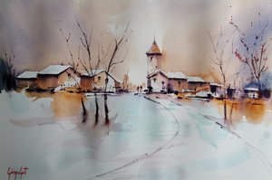 Chiesa del Villaggio Innevato da Giorgio Gosti