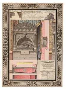 Uno dei tre progetti per la tomba di Louis-Charles d