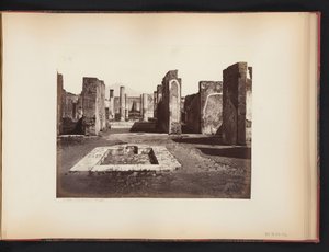 Veduta delle rovine della Casa di Pansa a Pompei, Italia da Giorgio Sommer (attributed to)