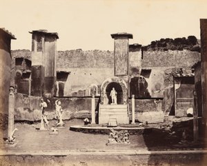 Casa di Marco Lucrezio, Pompei (House of Marco Lucrezio, Pompeii),c. 1870 (photo)