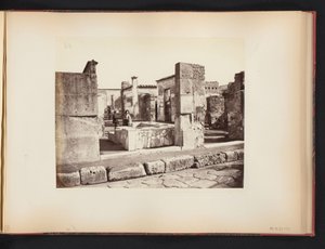 Vista delle rovine della Casa di Sallustio a Pompei da Giorgio Sommer