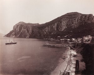 Veduta panoramica di Capri da Giorgio Sommer