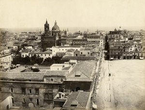 Veduta di Palermo da Porta Nuova, Sicilia, Italia, fotografia di Giorgio Sommer da Giorgio Sommer
