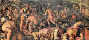 Sconfitta di Radagaiso a Fiesole da Giorgio Vasari