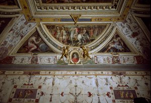 Dettaglio della stanza di Lorenzo il Magnifico che rappresenta la battaglia di Sarzana da Giorgio Vasari