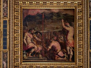 Fondazione di Florentia, un insediamento romano da Giorgio Vasari