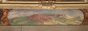 Veduta di Lucignano, 1557-1558