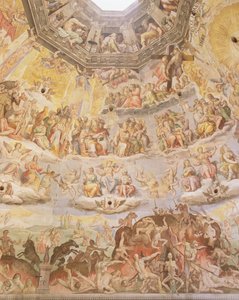 Il Giudizio Universale, dettaglio dalla cupola del Duomo