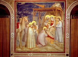 Adorazione dei Magi, Cappella degli Scrovegni, Padova, c.1305 (affresco)