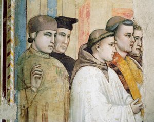 Italia, Firenze, Basilica di Santa Croce, Cappella Bardi, Morte di San Francesco da Giotto (c.1266 1337)