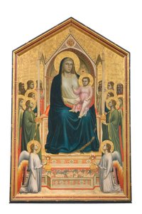 Madonna col Bambino in trono con angeli e santi, "ognissanti maestà" da Giotto (c.1266 1337)