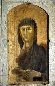 Madonna. Ritratto della Vergine su sfondo dorato. Giotto di Bondone (1267? -1337), circa 1290 da Giotto (c.1266 1337)