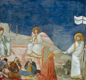 La Resurrezione di Cristo, Dettaglio da Vita e Passione di Cristo, di Giotto