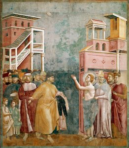 La rinuncia ai beni. San Francesco restituisce i vestiti al padre da Giotto (c.1266 1337)