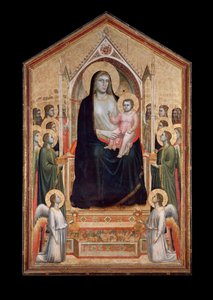 Vergine in maestà, circondata da santi da Giotto (c.1266 1337)