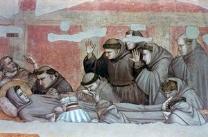 Morte di San Francesco e Ispezione delle Stimmate, c1320 da Giotto di Bondone