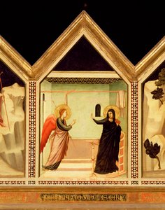 Annunciazione, dal Polittico di Santa Reparata (dettaglio del pannello centrale) da Giotto di Bondone