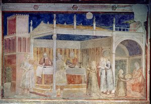 Il banchetto di Erode, dalla Cappella Peruzzi da Giotto di Bondone