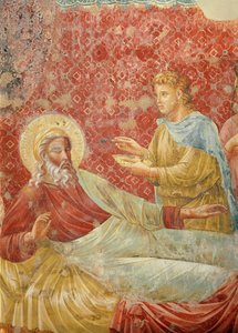 Isacco respinge Esaù, dettaglio di Isacco ed Esaù, c.1288 (dettaglio) da Giotto di Bondone