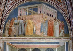 San Francesco Rinuncia ai Beni Terreni, dalla Cappella Bardi, c.1320 da Giotto di Bondone