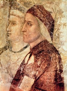 Paradiso, dettaglio di Dante Alighieri (1265-1321) c.1336 da Giotto di Bondone school of Giotto di Bondone school of