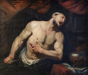 Il suicidio di Catone da Giovan Battista Langetti