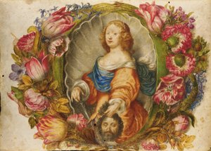 Ritratto della Granduchessa Vittoria della Rovere come Giuditta da Giovanna Garzoni