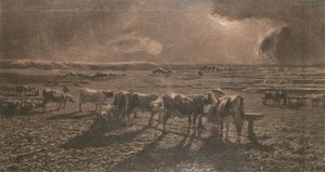 Sera (Pascere, Alla stanga) da Giovanni Segantini