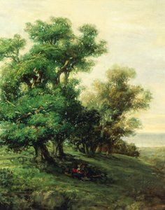 Paesaggio, di Giovanni Carnovali, (dettaglio)