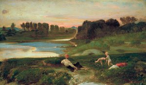 Pomeriggio alle Cascine, c.1859-69 da Giovanni (1826 1903) Costa