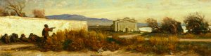 Turchi vicino a un tempio, di Giovanni, detto Nino Costa da Giovanni Costa