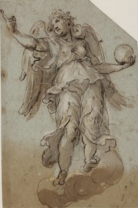 Angelo con un globo tra le nuvole da Giovanni Alberti