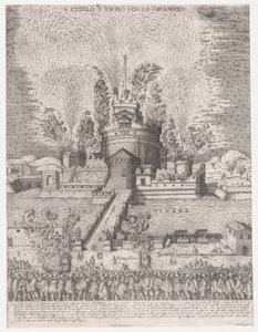 Speculum Romanae Magnificentiae: La Girandola al Castel Sant