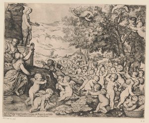 Adorazione di Venere da parte dei putti