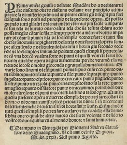 Esemplario di Lauori..., pagina 14 verso, 1 agosto 1532 da Giovanni Andrea Vavassore