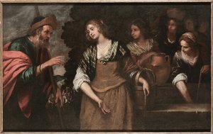 Rebecca al pozzo da Giovanni Andrea de Ferrari
