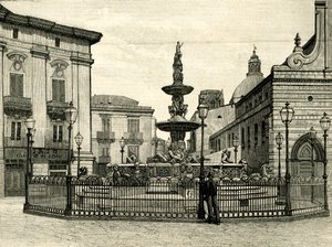 Fontana di Orione, Piazza Duomo, Messina, Sicilia, Italia da Giovanni Angelo Montorsoli