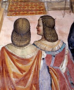 San Benedetto scomunica due suore e le assolve dopo la loro morte (dettaglio) da Giovanni Antonio Bazzi Sodoma