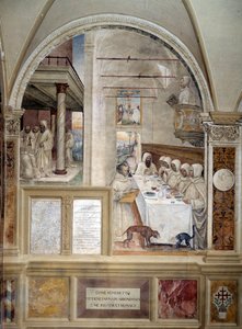 Benedetto ottiene farina in abbondanza e nutre i monaci da Giovanni Antonio Bazzi Sodoma