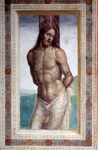 Cristo alla colonna (affresco) da Giovanni Antonio Bazzi Sodoma
