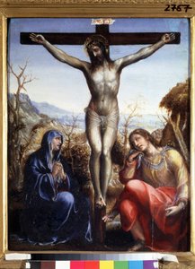 La crocifissione con la Vergine e Giovanni Battista da Giovanni Antonio Bazzi Sodoma