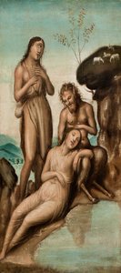 Polifemo scopre Galatea e Aci, dopo il 1500 da Giovanni Antonio Bazzi Sodoma