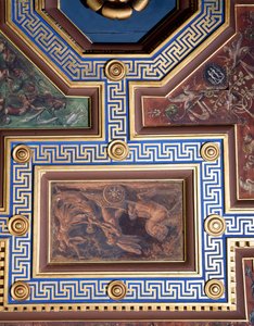 Sala delle Nozze di Alessandro e Rossana, dettaglio della decorazione del soffitto (dettaglio)