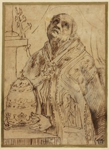 Santo papale da Giovanni Antonio Burrini