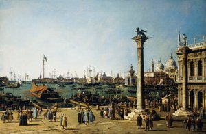 Il Bacino di S. Marco, Venezia, dalla Piazzetta da Giovanni Antonio Canal