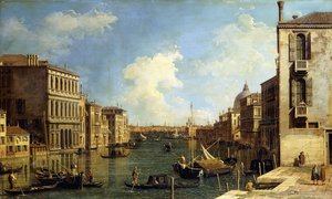 Il Canal Grande, Venezia, guardando a est dal Campo di San Vio